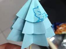 简易版圣诞树折纸教程
