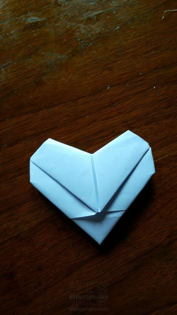 爱心折纸教程