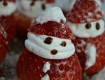 DIY草莓圣诞小雪人  
