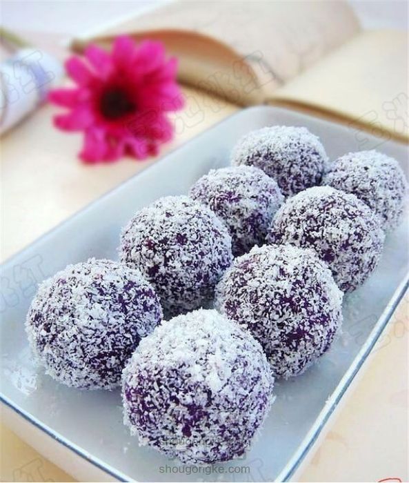 紫薯椰蓉球做法
