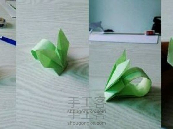 教你做抽象的小兔纸  折纸教程