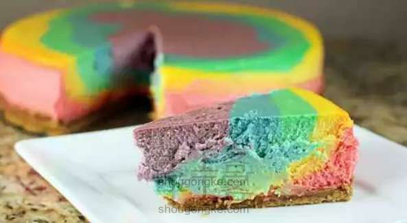 创意蛋糕 五色彩虹糕