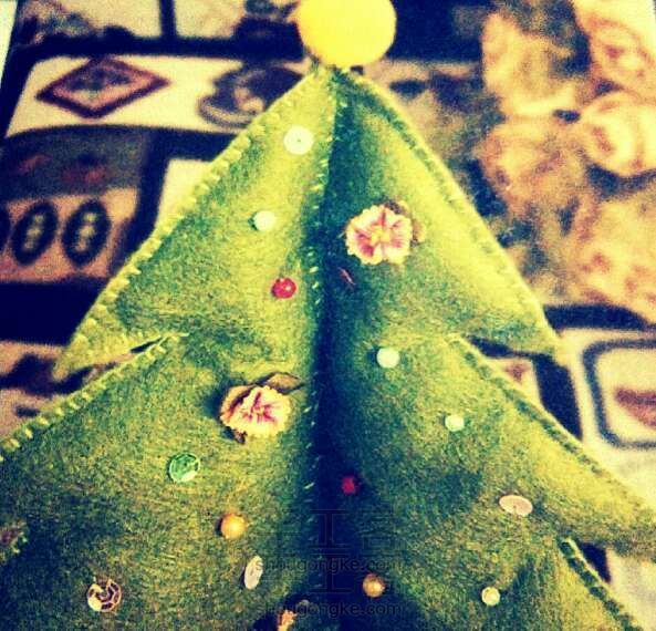 超可爱圣诞树 不织布