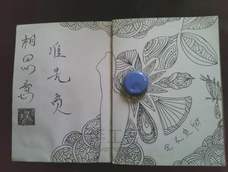 创意手工 瓶盖画 生硬开出繁花~