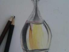 彩铅·Dior香水瓶