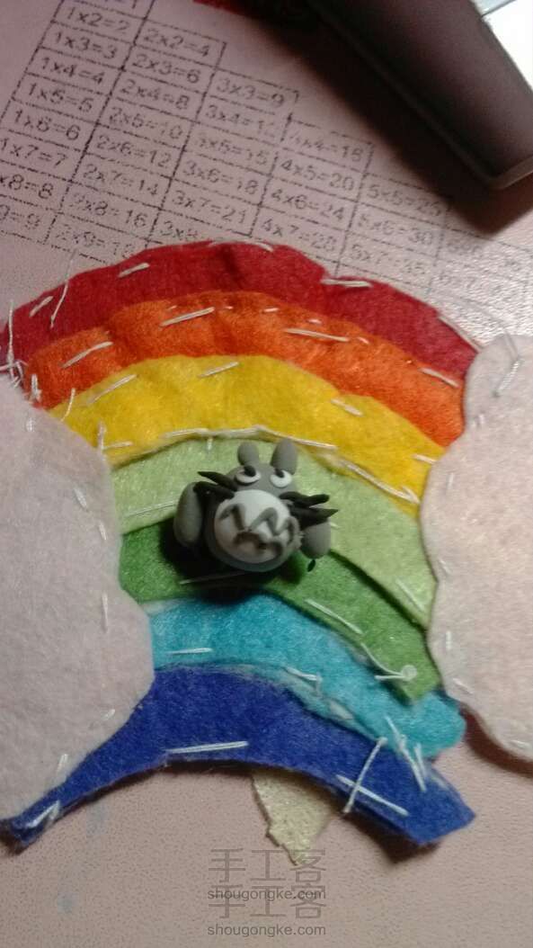 轻粘土龙猫 制作方法