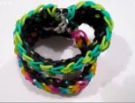 彩虹织机DIY pocker dots bracelet