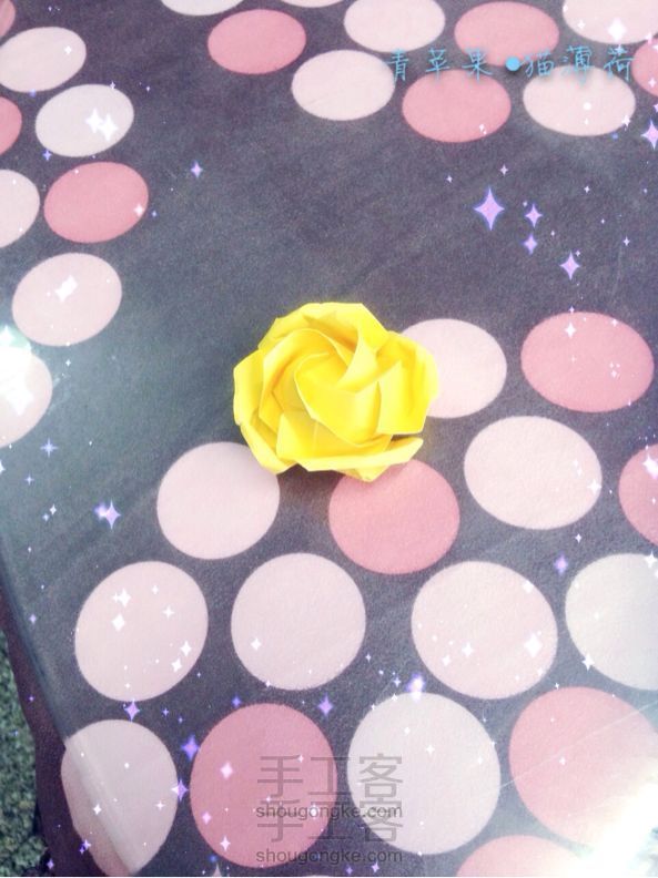 有点像川崎玫瑰的…玫瑰 折纸教程