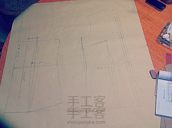 服装打版进阶系列教程 超详细过程衬衫版型绘制第一话