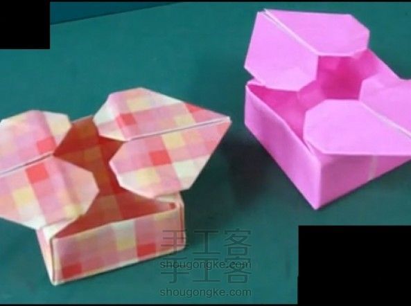 情人节手工折纸爱心盒子（转）