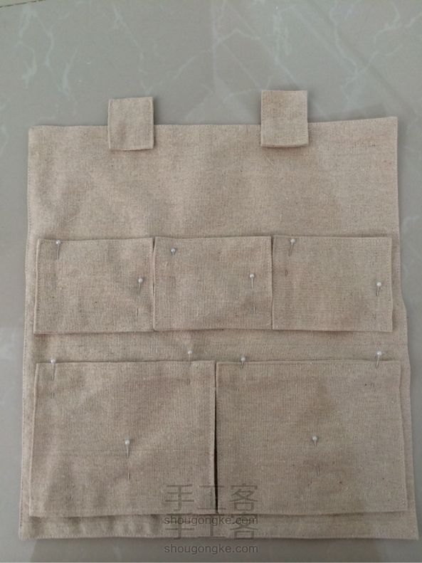 手作麻布收纳袋 布艺手工