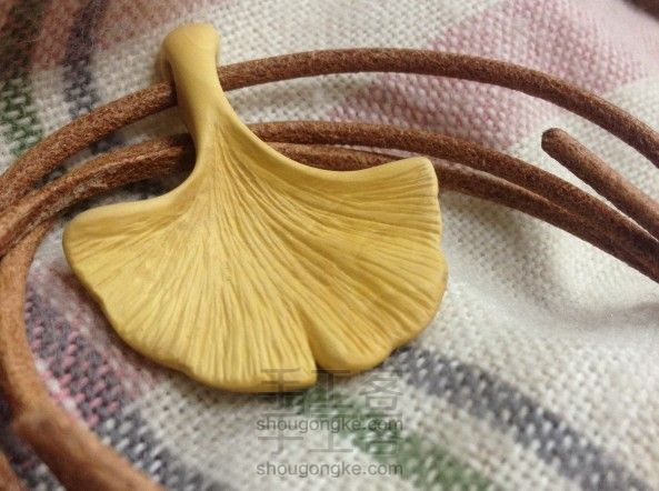 森系银杏叶吊坠饰品diy教程 期待秋的色彩