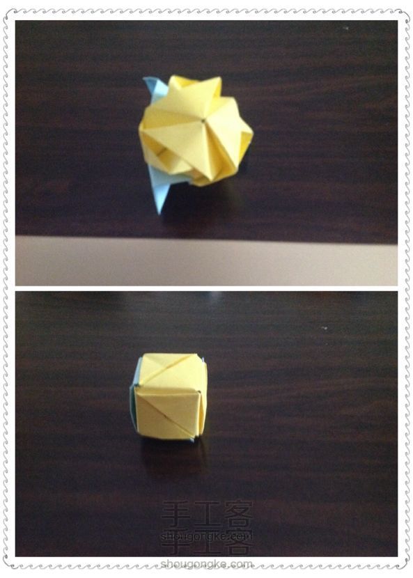 表白神器--花变正方体 折纸教程