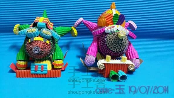 DIY 纸条卷制成品 