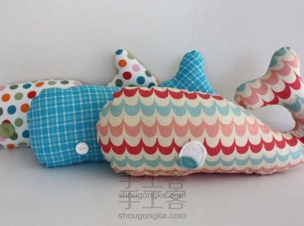 教你制作 可爱的鲸鱼软枕