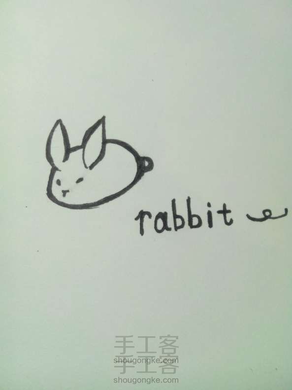 教你画有个种的兔兔