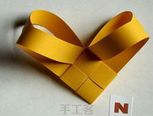 纸条折爱心，超有看点 折纸 教程
