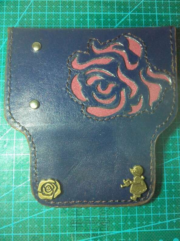 DIY 铬鞣革镂空钥匙包