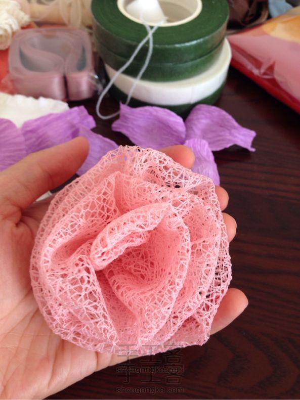 懒人丝带花朵~ DIY手工制作