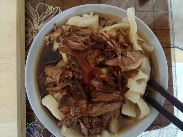 教你在家做手擀面 美食教程
