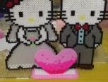 拼豆。helloKitty婚礼