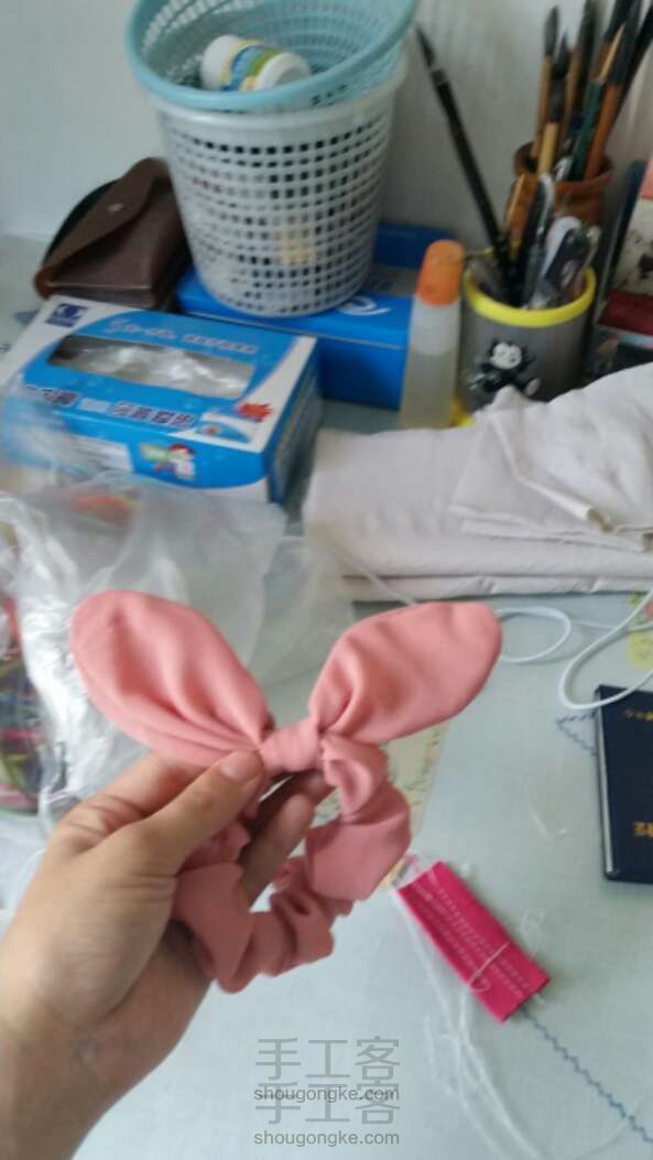 粉嫩的兔耳朵 DIY手工制作方法