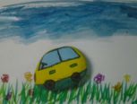 手绘石头----小汽车 绘画教程