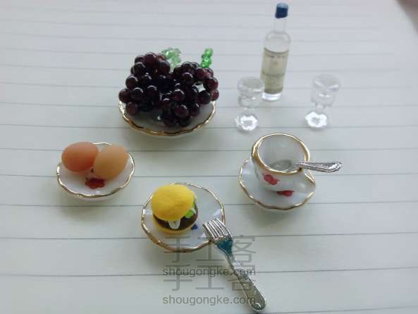 水果串珠--葡萄篇  DIY手工制作教程