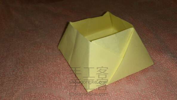 桌面垃圾收纳盒 折纸方法