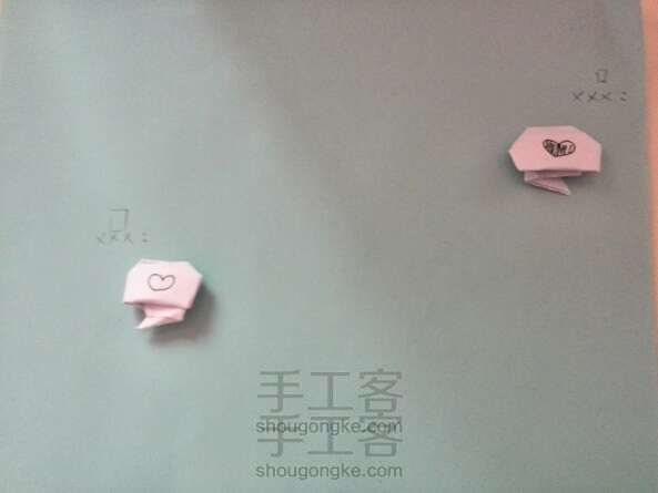 会话气泡 折纸方法