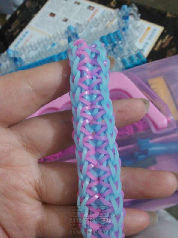 橡皮筋手链  彩虹织机