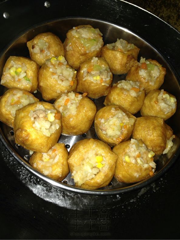 糯米酿豆腐泡 美食教程