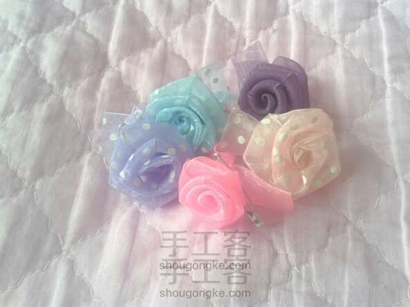 纯手工丝带花 DIY手工制作教程