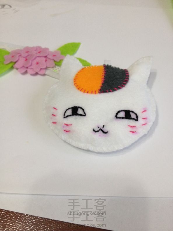 不织布猫咪老师 DIY手工制作教程