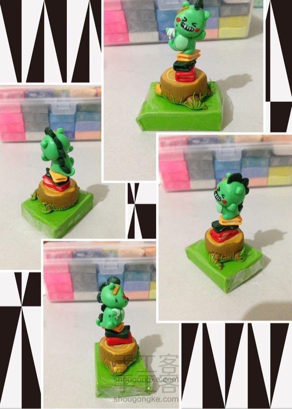 小恐龙系列四 DIY轻粘土手工制作教程