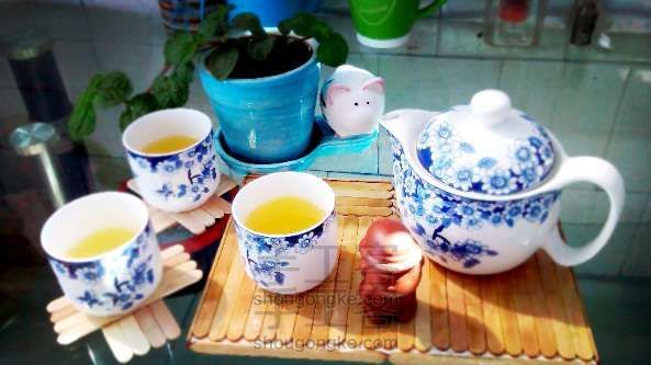 雪糕棍打造完美小茶盘 DIY手工制作教程
