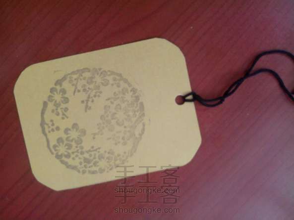 橡皮章印片卡纸圆角处理 DIY手工制作教程
