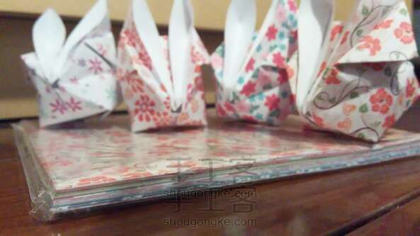 可爱兔兔  折纸方法