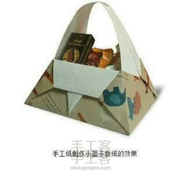 手工纸质小篮子