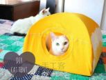 旧T恤改造猫咪小帐篷（转）