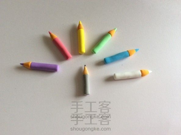 小蜡笔头儿 DIY轻粘土制作方法
