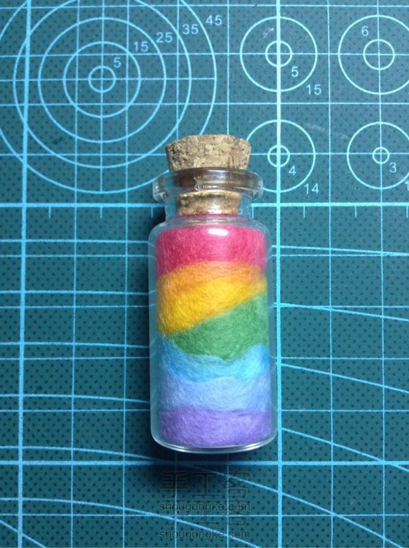 彩虹在身边羊毛毡DIY制作方法