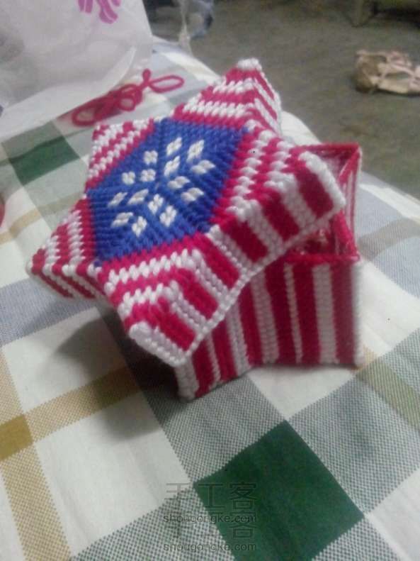 3D立体绣收纳盒制作方法