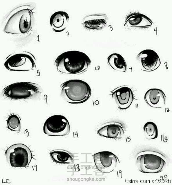 教你画漫画之眼睛的画法