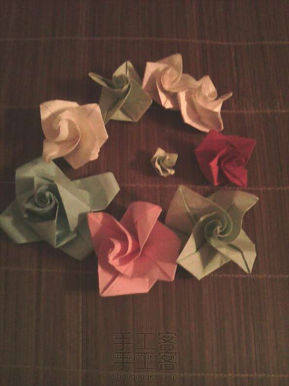 钻石玫瑰折纸方法