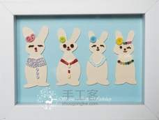 萌小兔 衍纸+剪纸DIY手工制作 萌小兔 衍纸+剪纸DIY手工制作