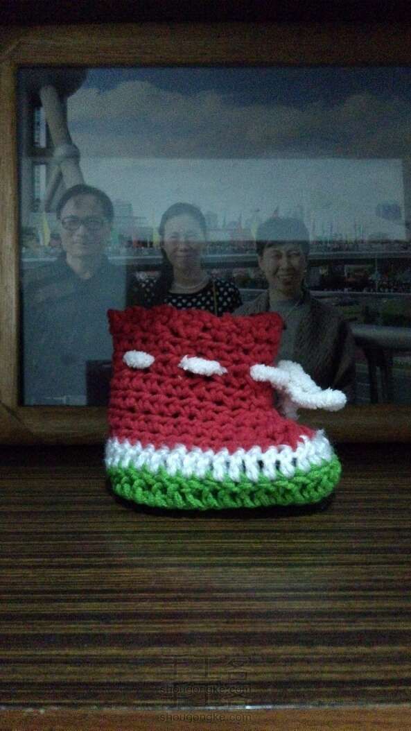 西瓜婴儿鞋钩织方法