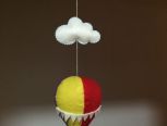 云朵中的热气球 不织布DIIY教程