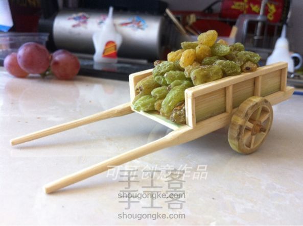 竹子制作迷你版小推车教程