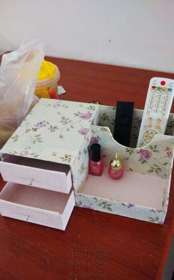 鞋盒改造化妆盒,果断美美哒!